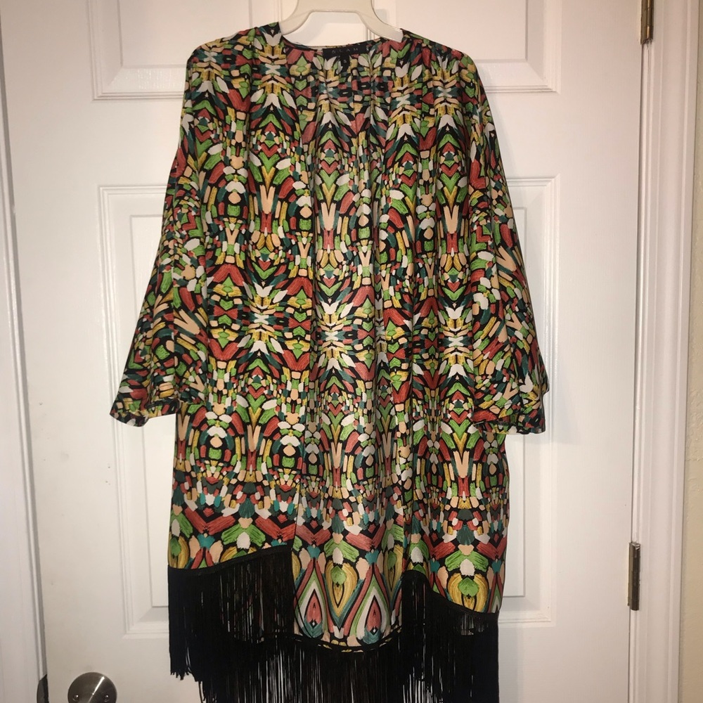 Multi colored kimono